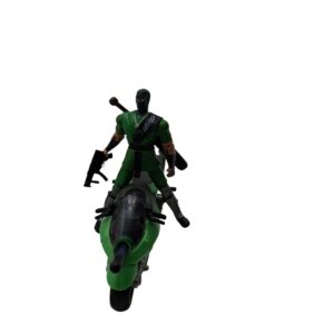 Figura Gia joe cobra con moto ninja verde