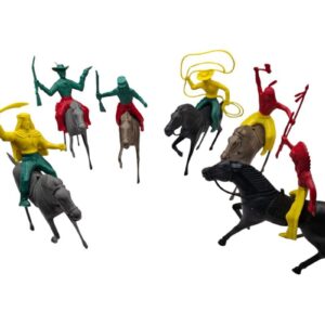 set de vaqueros vs indios bootleg 90s nuevo