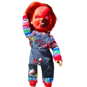 Figura chucky media cara de 40 cm vinil